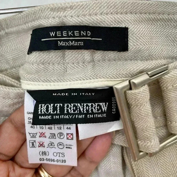 MaxMara Weekend Pencil Skirt Khaki Size 10 - Picture 4 of 6